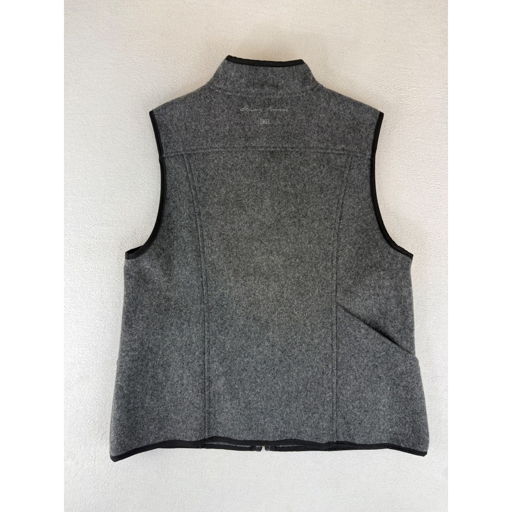 Stormy Kromer The Buttonless Vest Women Large Gray Wool Blend Handcrafted USA - Picture 5 of 6